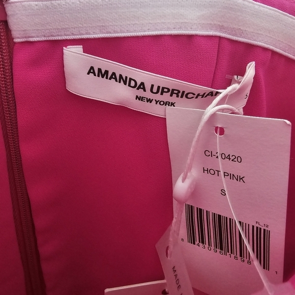 Amanda Uprichard Cherri Crepe Plunging Sweetheart Gown - Picture 7 of 7